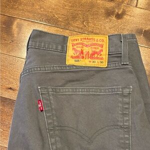 Levi's Men's 505 Straight Jeans in Charcoal
